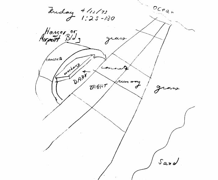  Russell Targ’s drawing of an airport visited by Harold Puthoff while vacationing