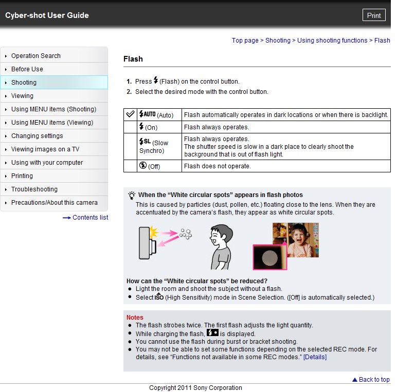  user manual information