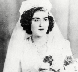 Saada Hatoum on the day of her wedding, age twenty. 