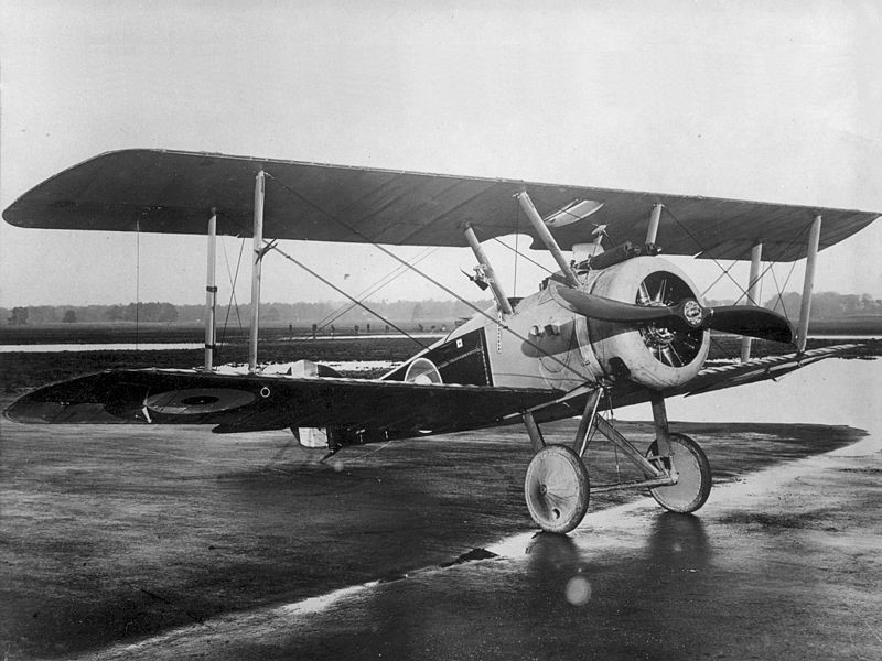 photograph of Sopwith Camel biplane