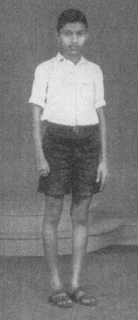 Wijeratne as he appeared at age 18. 