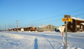 Aklavik, a settlement in Canada's Northwest Territories visited by Sir Hubert Wilkins during his telepathy experiment.
