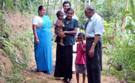 Visiting Sri Lankan children and their families