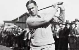 photograph of Bobby Jones, the 1920s golf star whose life was remembered by a two-year-old American boy