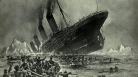 The claim of a British man to have identified a former past life as a person who died in the sinking of the Titanic is considered unlikely by reincarnation researchers. Image: "Untergang der Titanic" by Willy Stöwer, 1912.