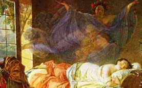Painting - A Dream of a Girl Before a Sunrise (1833) by Karl Bryullov