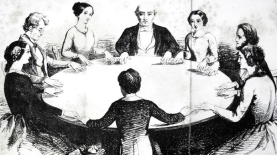 Nineteenth-century table turning session