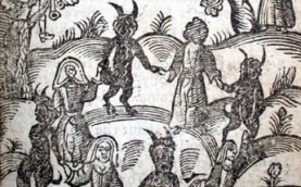 Illustration from Kingdom of Darkness by Nathaniel Crouch, 1728 (detail)