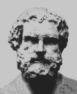 sculpture of Democritus