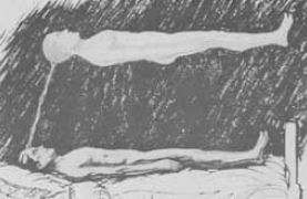 Illustration from The Phenomena of Astral Projection by Muldoon & Carrington (1951) Illustration from The Phenomena of Astral Projection by Muldoon & Carrington (1951)