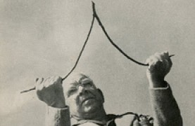 photo of Henry Gross dowsing