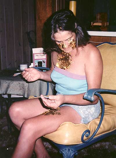 photo of Katie during experiments