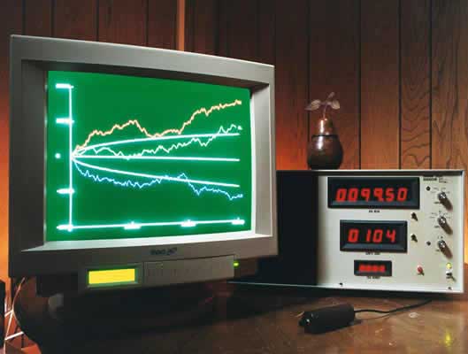 Graph showing psychokinesis scores lying well outside the mean