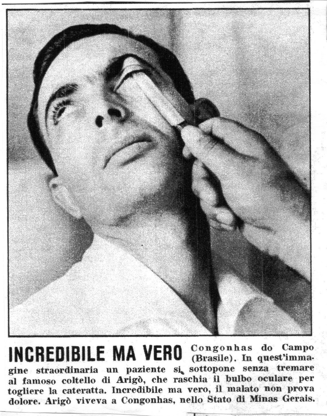 photo of patient being operated by Arigo 