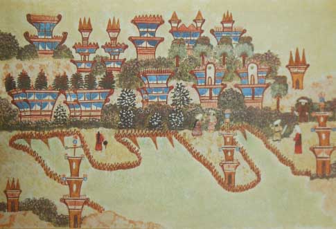 illustration by Hélène Smith of 'martian landscape'