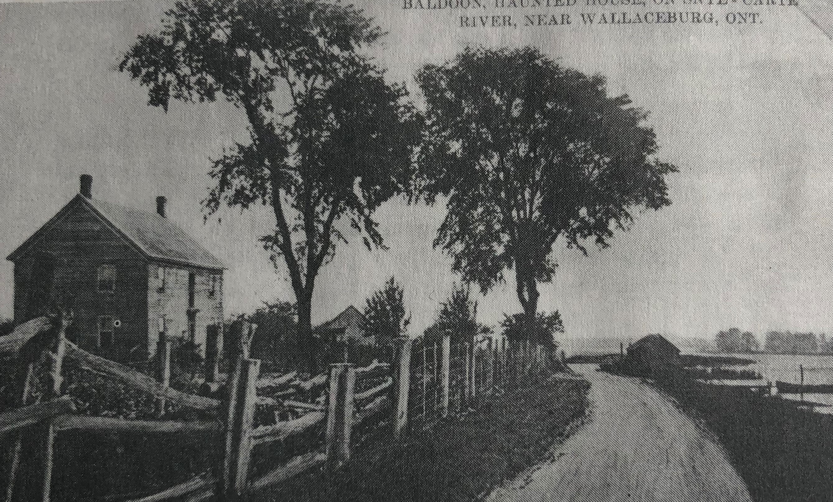 Postcard scene of the McDonald house (courtesy of Ruby and Eleanor Colwell)