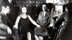 Eleonore Zugun being filmed in Munich