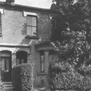 House on Eland Road, Battersea, where disturbances occurred.